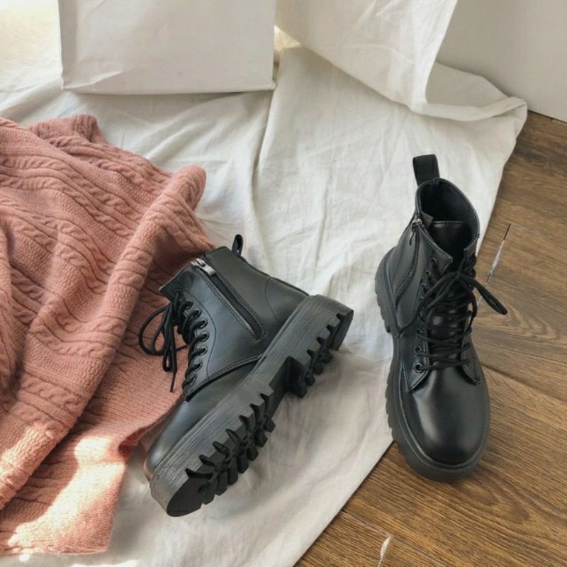 Giày bốt Uzang 1 khóa siêu phẩm { kho sỉ }